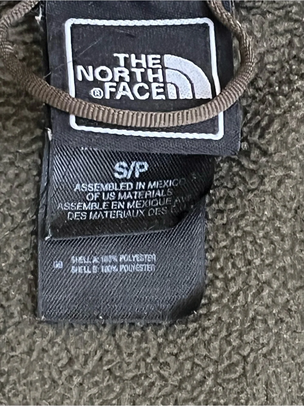 The North Face Men's Brown Zip-Up Fleece Jacket Size S